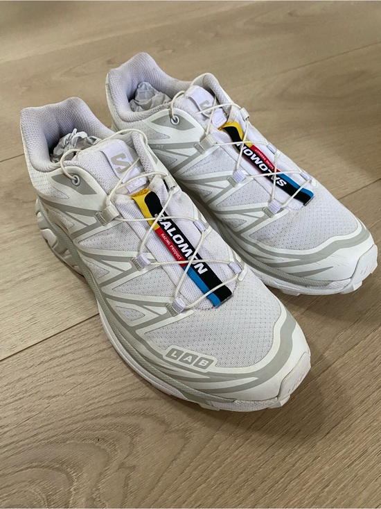 Salomon Shoes - “IT GIRL” Salomon XT-6 White sneakers with Multicolor Tongue Accents 9